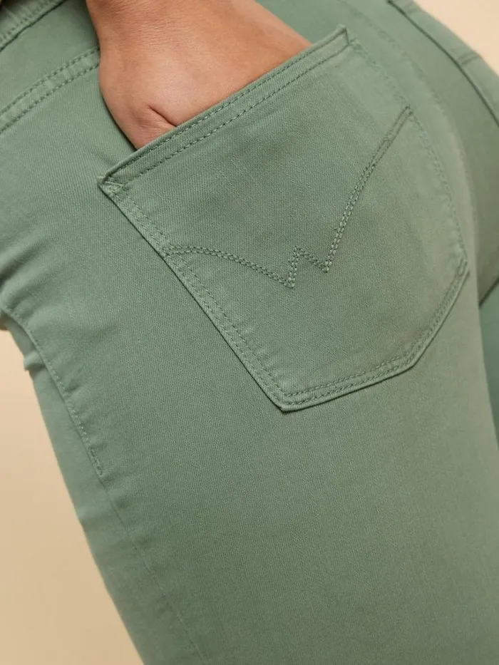 Women JEANS White Stuff Janey Cotton Cropped Jegging Mid Green Women JEANS White Stuff Janey Cotton Cropped Jegging Mid Green