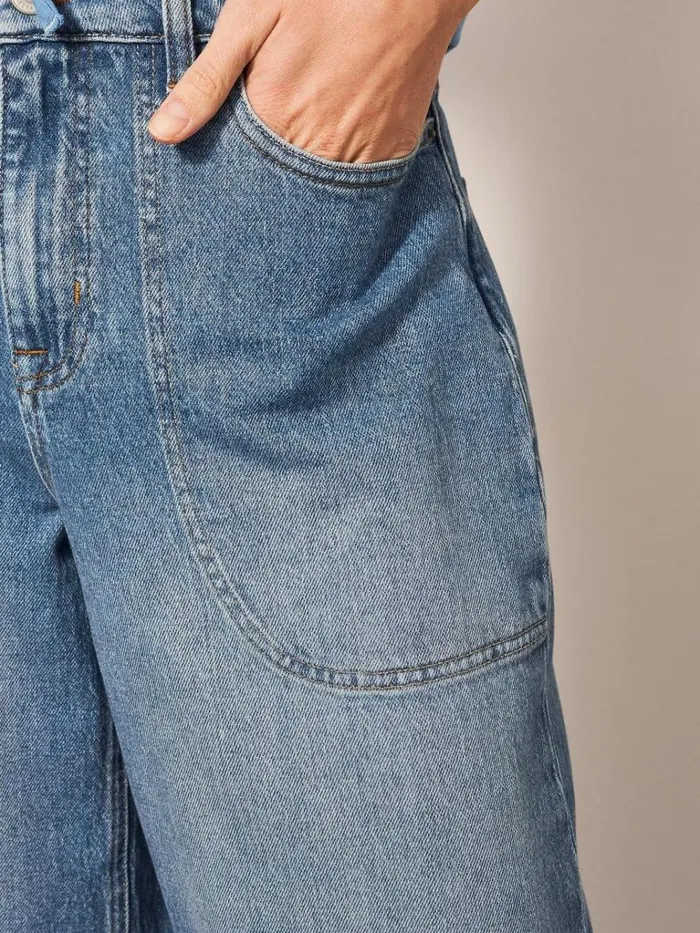 Women JEANS White Stuff Tia Wide Leg Crop Jeans Light Denim Women JEANS White Stuff Tia Wide Leg Crop Jeans Light Denim