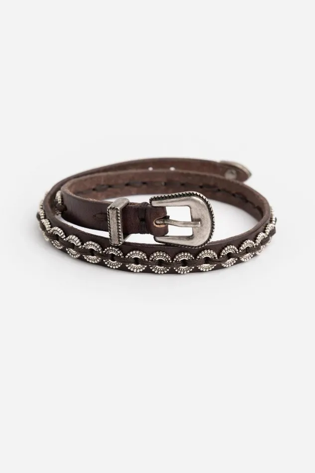 Women Jewelry Johnny Was FIBBIA ITALIAN LEATHER WRAP BRACELET Tmoro