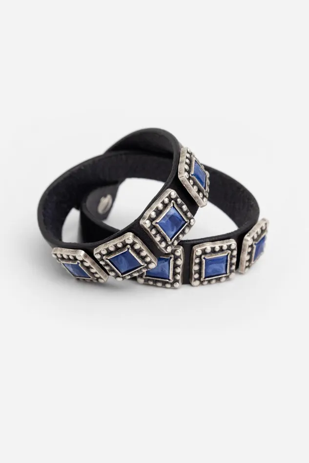 Women Jewelry Johnny Was OCEANO ITALIAN LEATHER WRAP BRACELET Black Women Jewelry Johnny Was OCEANO ITALIAN LEATHER WRAP BRACELET Black