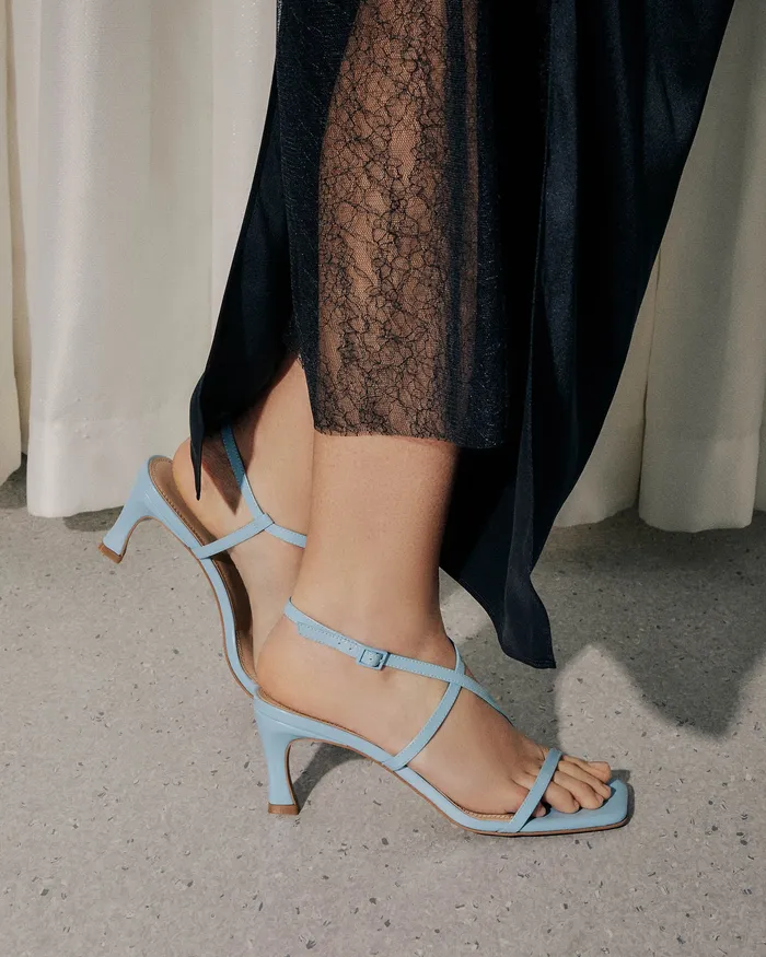 Women Jockey high heel sandals sky blue leather HIGH SANDALS jomercer Women Jockey high heel sandals sky blue leather HIGH SANDALS jomercer