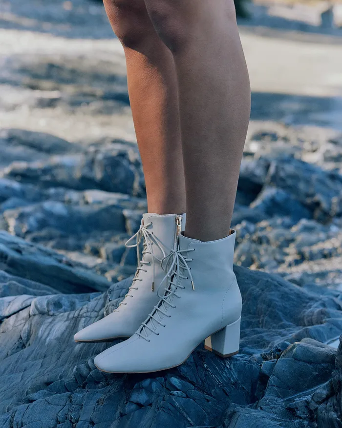 Women jomercer Cora mid ankle boots off white leather ANKLE BOOTS Women jomercer Cora mid ankle boots off white leather ANKLE BOOTS