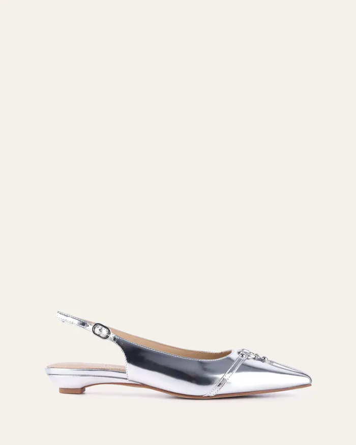 Women jomercer Victoria dress flats silver patent DRESS