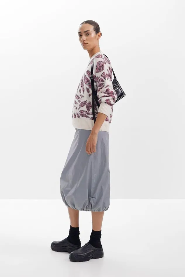 Women Jumpers Desigual Leaf Print Sweater