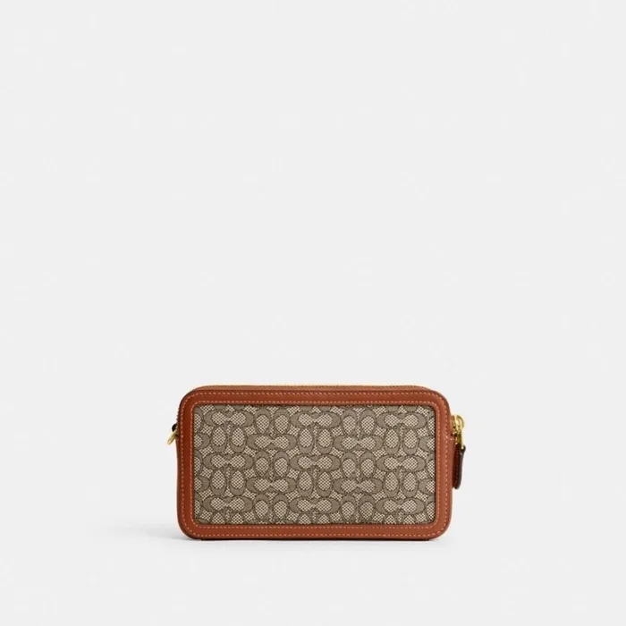 Women Kira Crossbody In Micro Signature Jacquard Brasscocoa Burnished Amb Coach Crossbody Wallets Women Kira Crossbody In Micro Signature Jacquard Brasscocoa Burnished Amb Coach Crossbody Wallets
