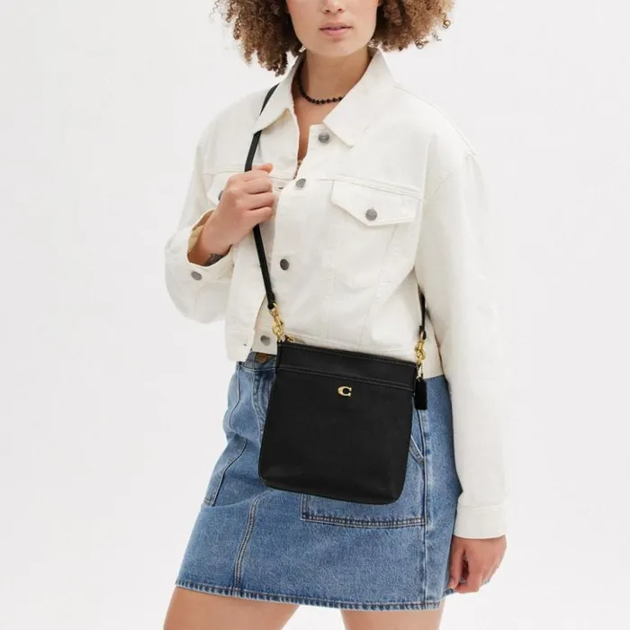 Women Kitt Messenger Crossbody Brassblack Coach Crossbody Bags