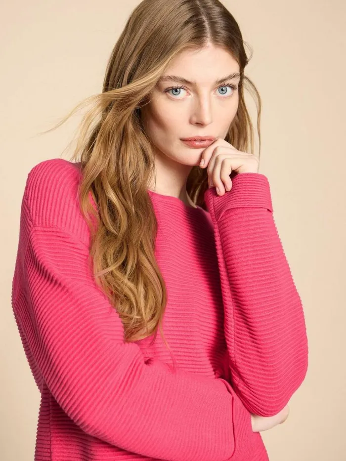 Women KNITWEAR White Stuff JANA JUMPER Mid Pink Women KNITWEAR White Stuff JANA JUMPER Mid Pink