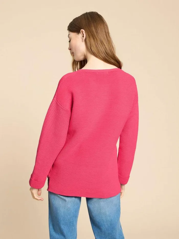 Women KNITWEAR White Stuff JANA JUMPER Mid Pink Women KNITWEAR White Stuff JANA JUMPER Mid Pink