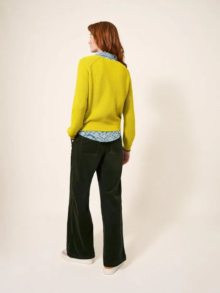 Women KNITWEAR White Stuff JENNIE RIB JUMPER Mid Chartreuse Women KNITWEAR White Stuff JENNIE RIB JUMPER Mid Chartreuse