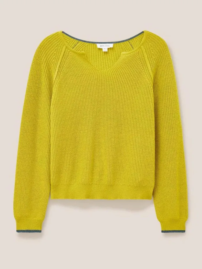 Women KNITWEAR White Stuff JENNIE RIB JUMPER Mid Chartreuse Women KNITWEAR White Stuff JENNIE RIB JUMPER Mid Chartreuse