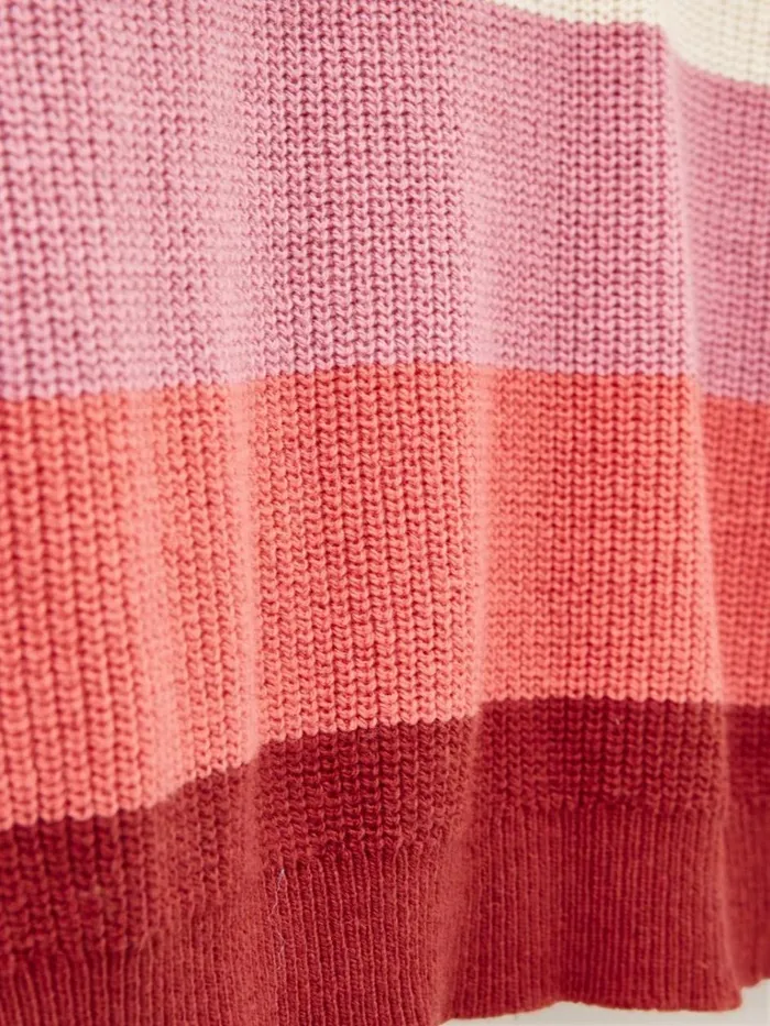 Women KNITWEAR White Stuff JENNIE RIB JUMPER Pink Multi Women KNITWEAR White Stuff JENNIE RIB JUMPER Pink Multi