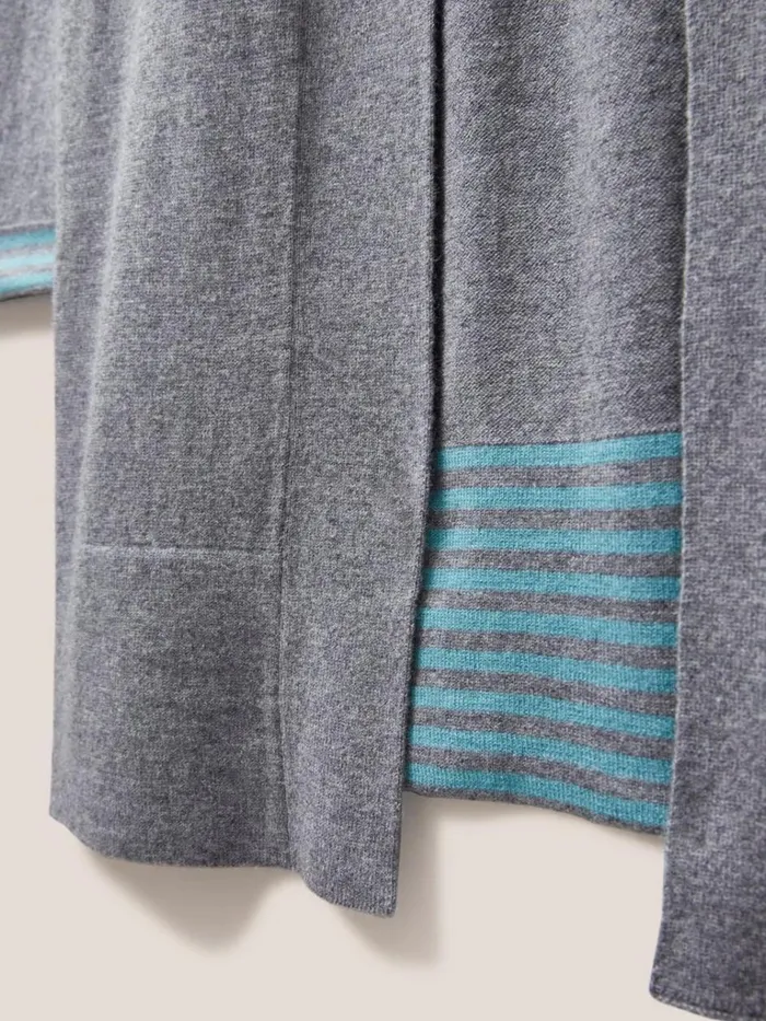 Women KNITWEAR White Stuff LAURA LONGLINE CARDI Grey Marl Women KNITWEAR White Stuff LAURA LONGLINE CARDI Grey Marl