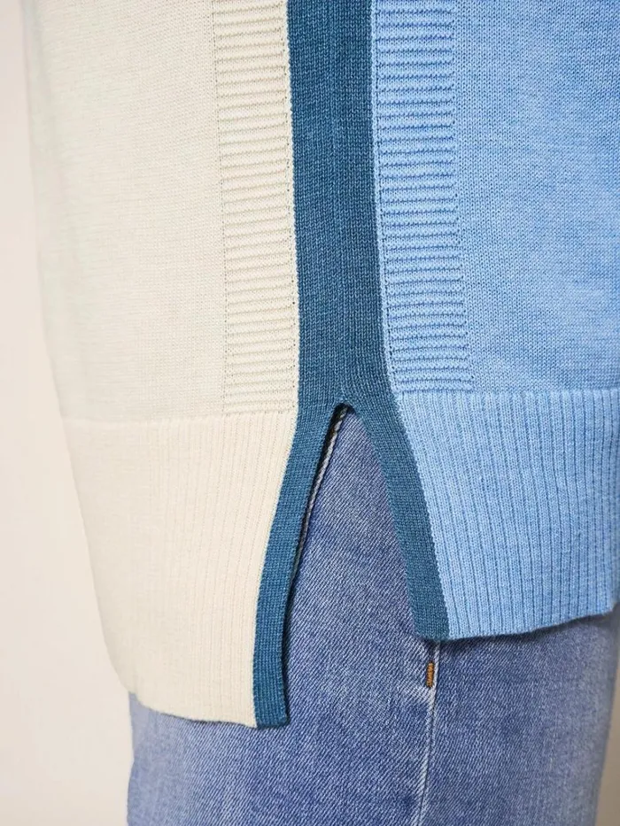 Women KNITWEAR White Stuff OLIVE ABSTRACT JUMPER Blue Multi Women KNITWEAR White Stuff OLIVE ABSTRACT JUMPER Blue Multi