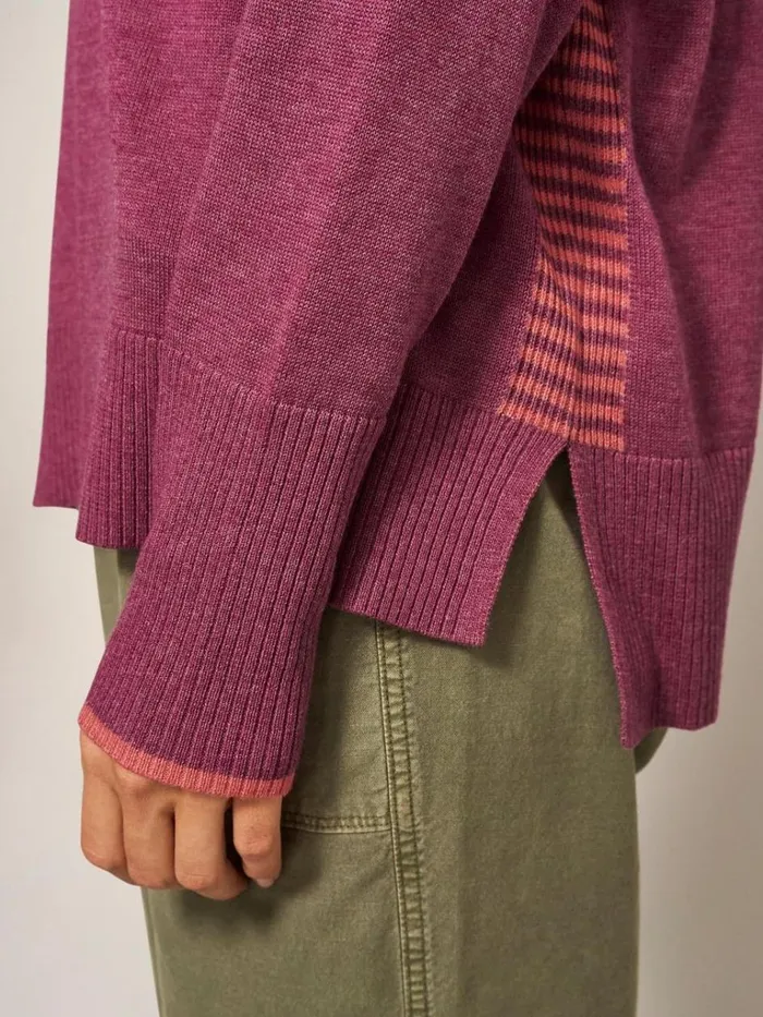 Women KNITWEAR White Stuff Olive Crew Neck Jumper Bright Pink Women KNITWEAR White Stuff Olive Crew Neck Jumper Bright Pink