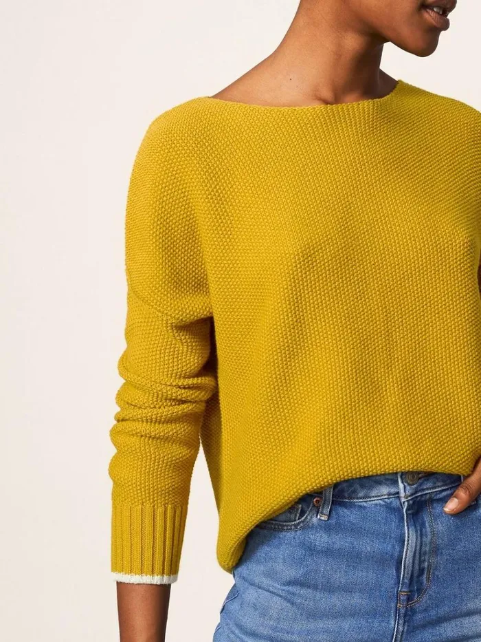 Women KNITWEAR White Stuff Southbank Jumper Dark Chartreuse Women KNITWEAR White Stuff Southbank Jumper Dark Chartreuse