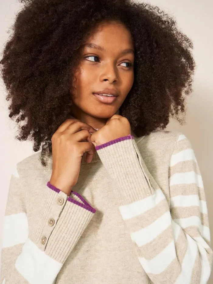 Women KNITWEAR White Stuff WAVERLY JUMPER Natural Multi