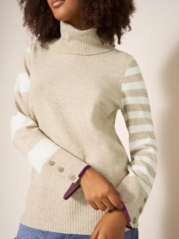 Women KNITWEAR White Stuff WAVERLY JUMPER Natural Multi Women KNITWEAR White Stuff WAVERLY JUMPER Natural Multi