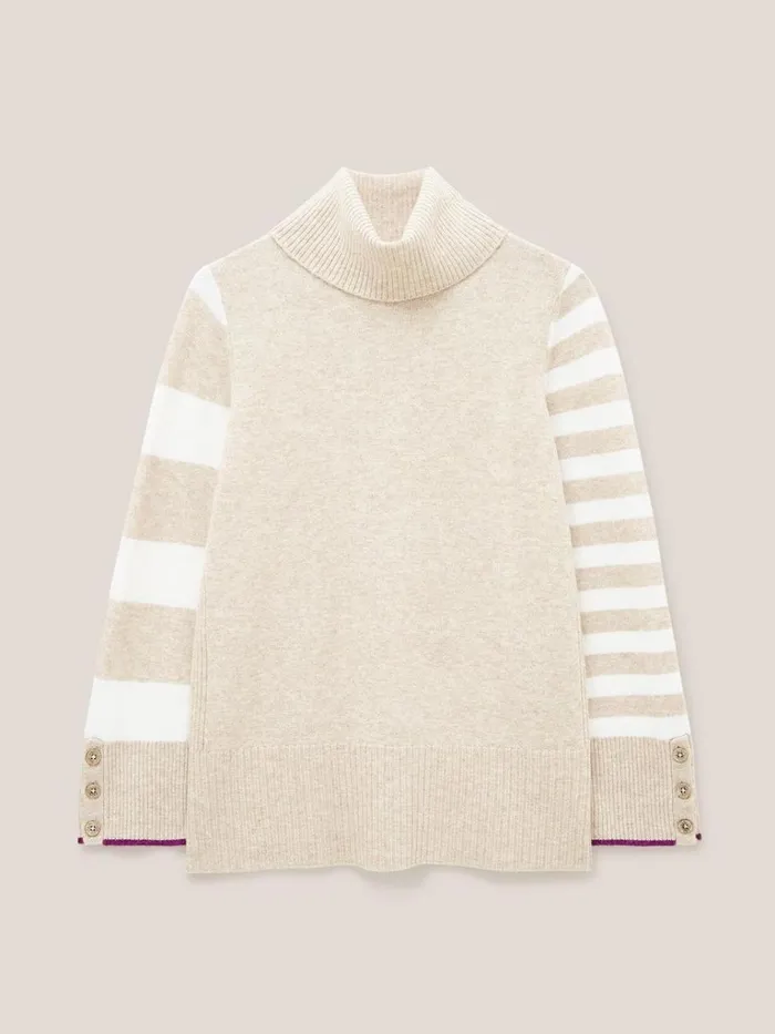 Women KNITWEAR White Stuff WAVERLY JUMPER Natural Multi Women KNITWEAR White Stuff WAVERLY JUMPER Natural Multi