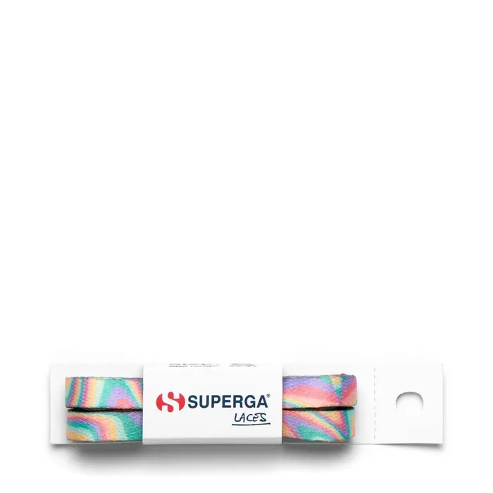 Women LACES Woman FANTASY POLY LACES Laces MULTICOLOR LIQUIFY PRINT Superga Shoe Laces