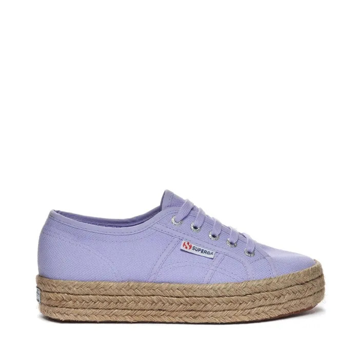 Women Lady Shoes Woman 2730 ROPE Wedge VIOLET LILLA Superga Platform