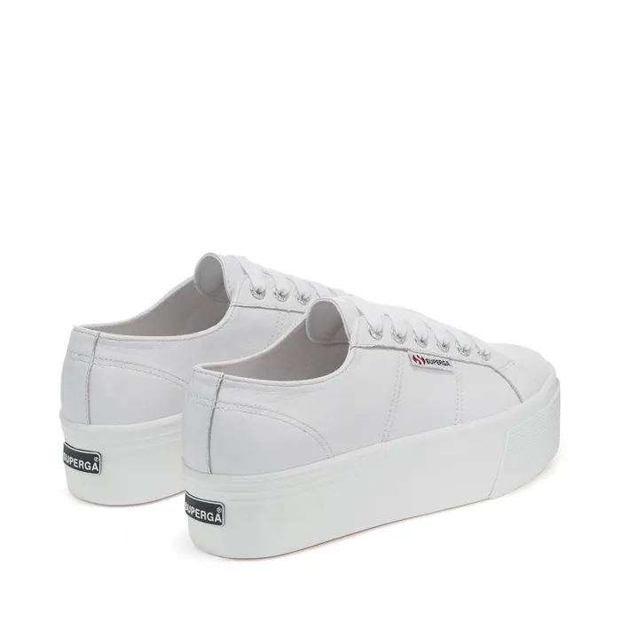 Women Lady Shoes Woman 2790 NAPPA Wedge OPTICAL WHITE Superga Platform