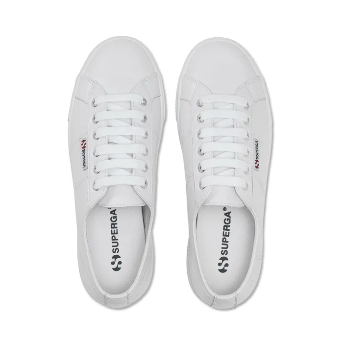 Women Lady Shoes Woman 2790 NAPPA Wedge OPTICAL WHITE Superga Platform