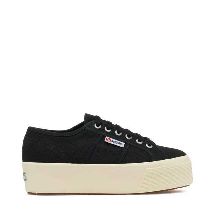 Women Lady Shoes Woman 2790 PLATFORM Wedge BLACK Superga Platform