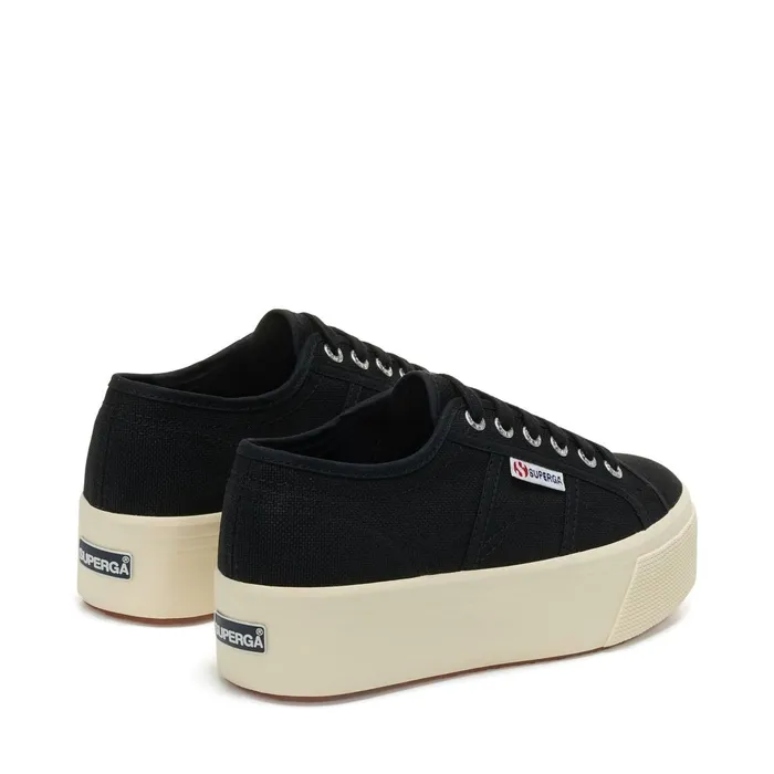 Women Lady Shoes Woman 2790 PLATFORM Wedge BLACK Superga Platform