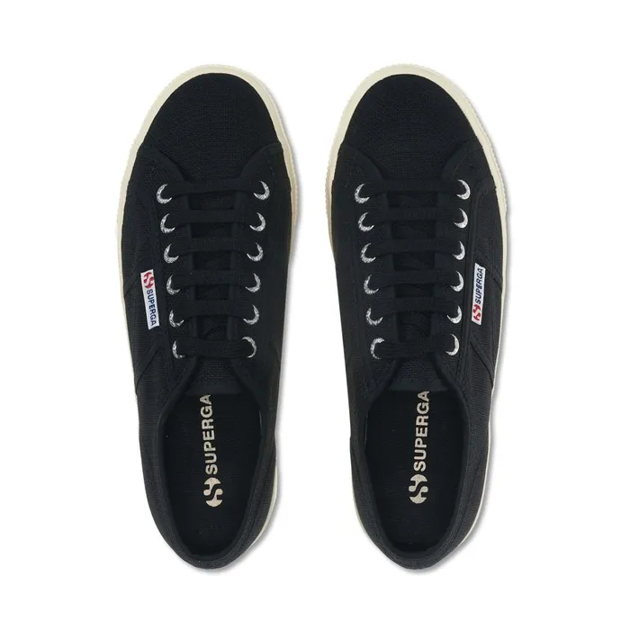 Women Lady Shoes Woman 2790 PLATFORM Wedge BLACK Superga Platform