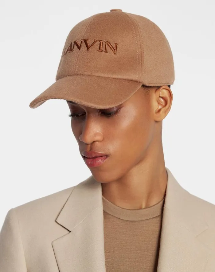 Women Lanvin Hats Lanvin Wool Cap Tan