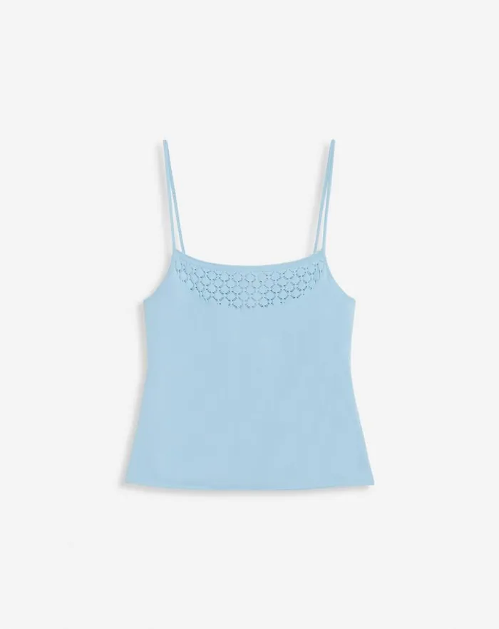 Women Lanvin Tops Tank Top With Lace Detail Budgie