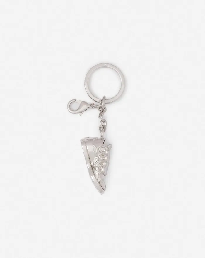 Women Lanvin Wallets and Small Leather Goods Curb Sneakers Brass Key Ring Silver