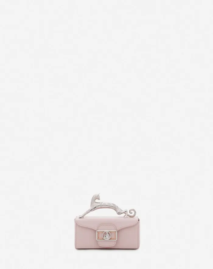 Women Lanvin Wallets and Small Leather Goods Leather Micro Pencil Cat Bag Ros