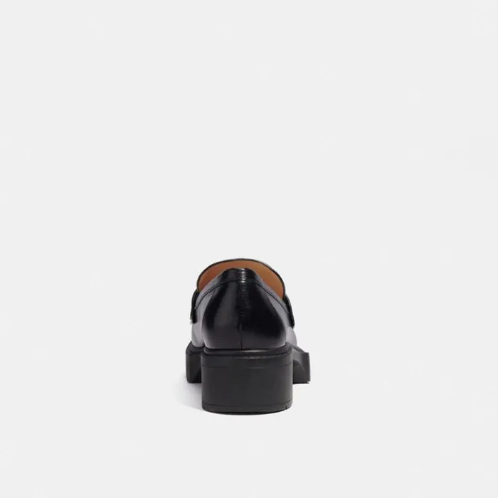 Women Leah Loafer Black Coach Flats and Loafers
