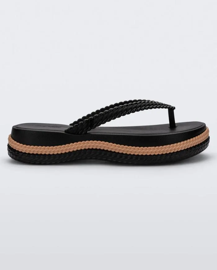 Women Leblon Blackbeige Melissa Flip Flops