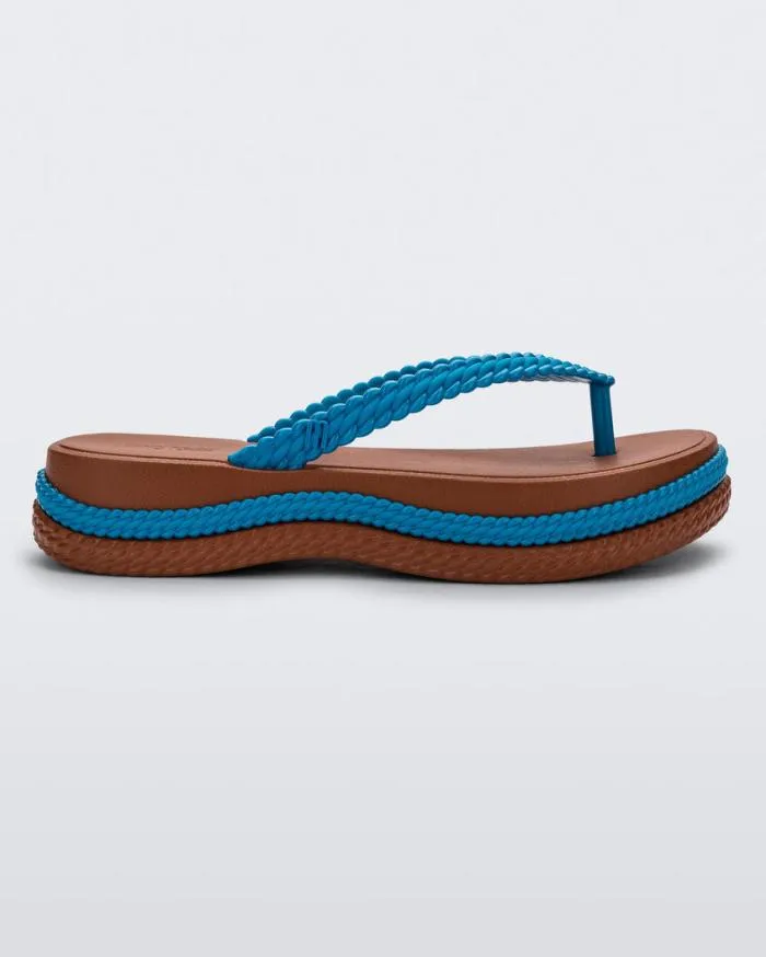 Women Leblon Brownblue Melissa Flip Flops