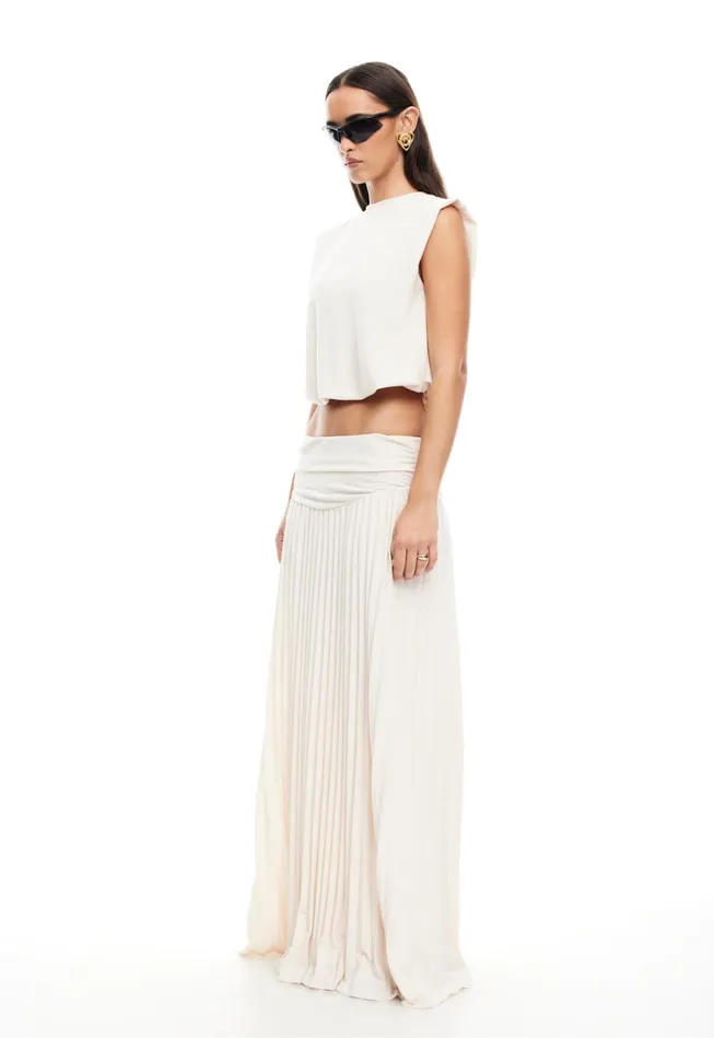 Women Lioness Fashion Bottoms FIELD OF DREAMS MAXI SKIRT Ivory Women Lioness Fashion Bottoms FIELD OF DREAMS MAXI SKIRT Ivory