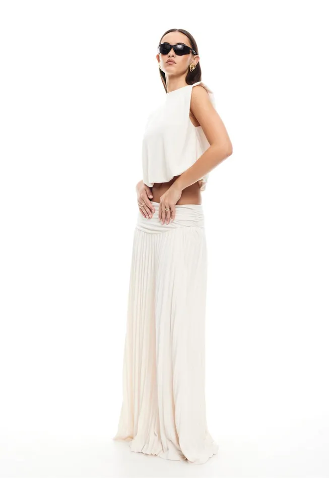 Women Lioness Fashion Bottoms FIELD OF DREAMS MAXI SKIRT Ivory Women Lioness Fashion Bottoms FIELD OF DREAMS MAXI SKIRT Ivory