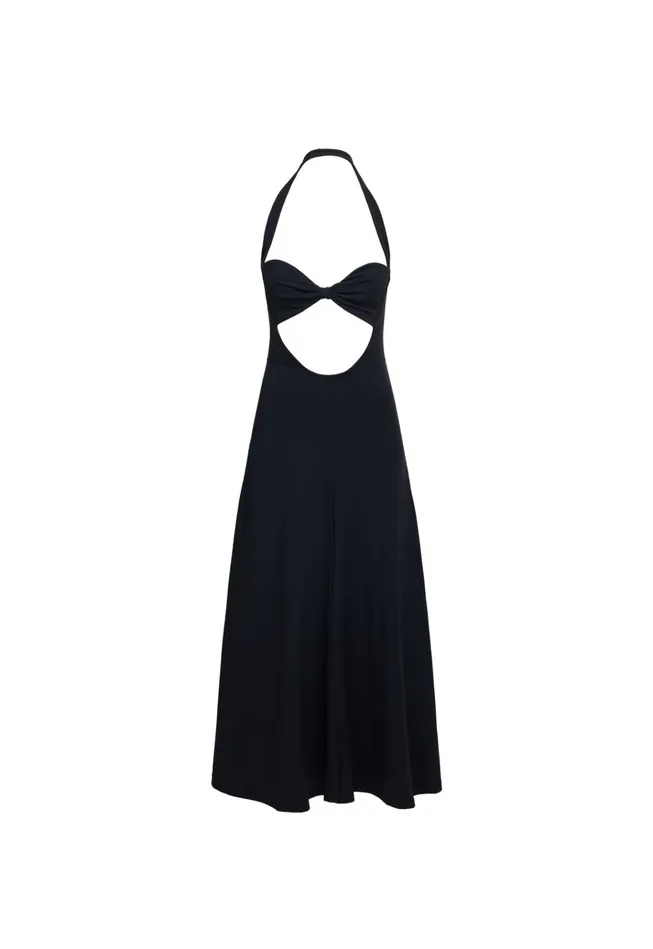 Women Lioness Fashion Dresses NIRVANA MIDI DRESS Onyx