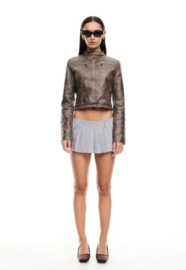 Women Lioness Fashion Outerwear BELLA MOTO JACKET Chocolate