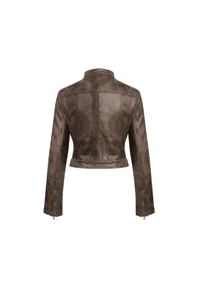 Women Lioness Fashion Outerwear BELLA MOTO JACKET Chocolate