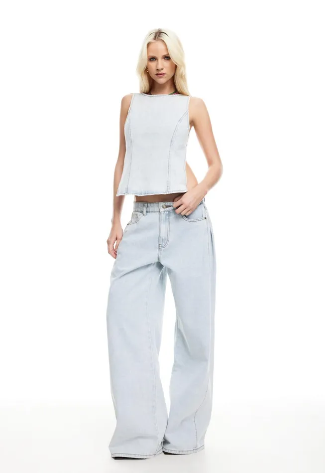 Women Lioness Fashion Pants WESTWOOD JEAN Light Denim