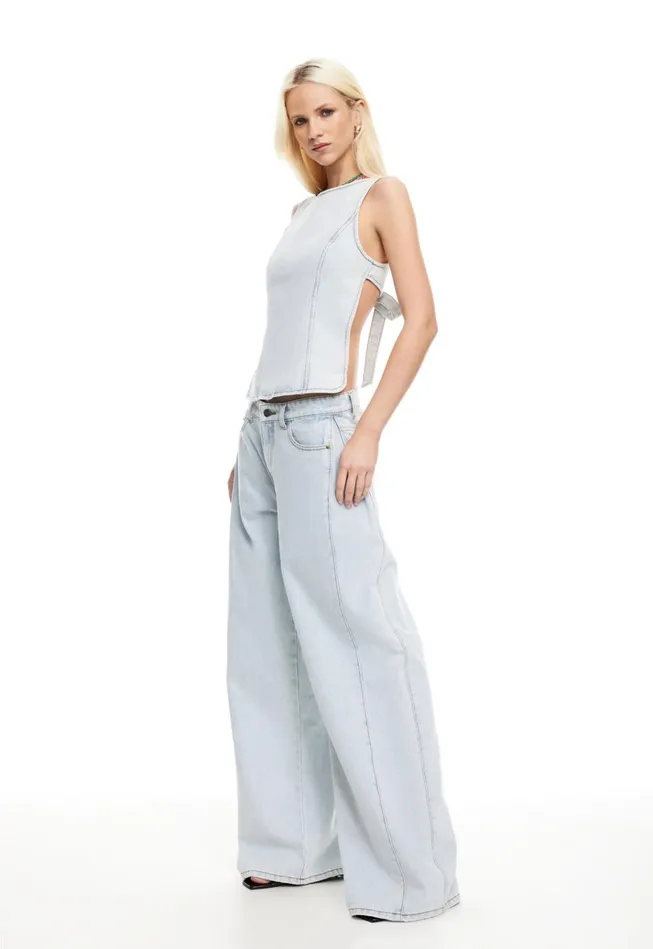 Women Lioness Fashion Pants WESTWOOD JEAN Light Denim Women Lioness Fashion Pants WESTWOOD JEAN Light Denim