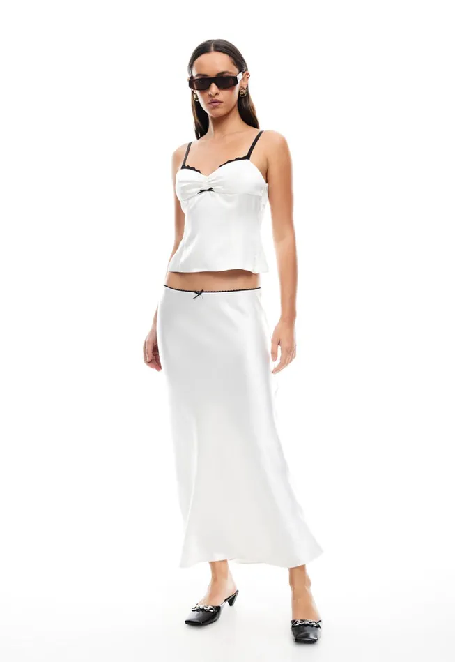 Women Lioness Fashion Skirts ENIGMATIC MAXI SKIRT Porcelain Women Lioness Fashion Skirts ENIGMATIC MAXI SKIRT Porcelain
