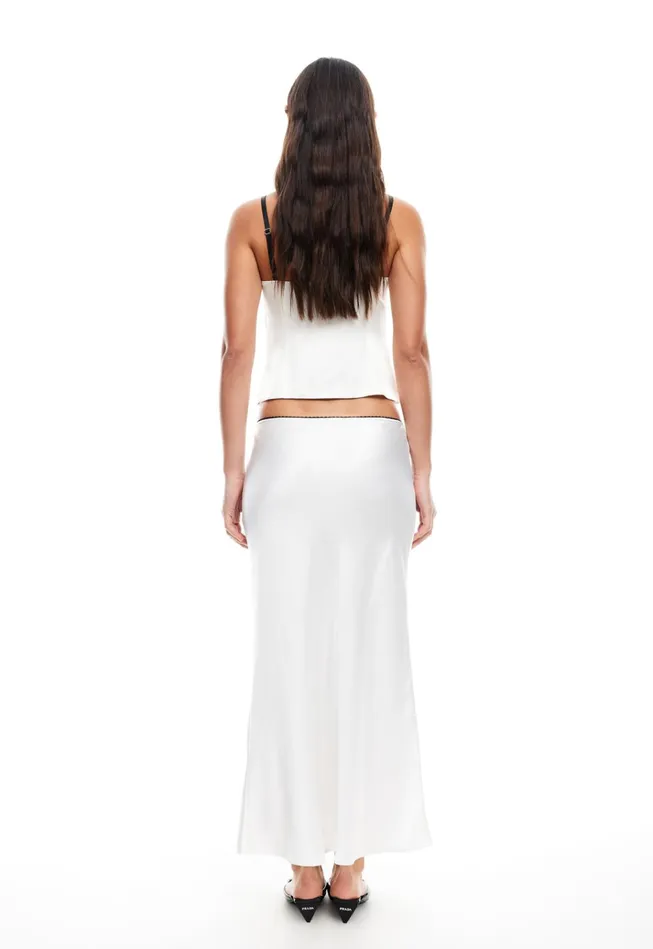 Women Lioness Fashion Skirts ENIGMATIC MAXI SKIRT Porcelain Women Lioness Fashion Skirts ENIGMATIC MAXI SKIRT Porcelain