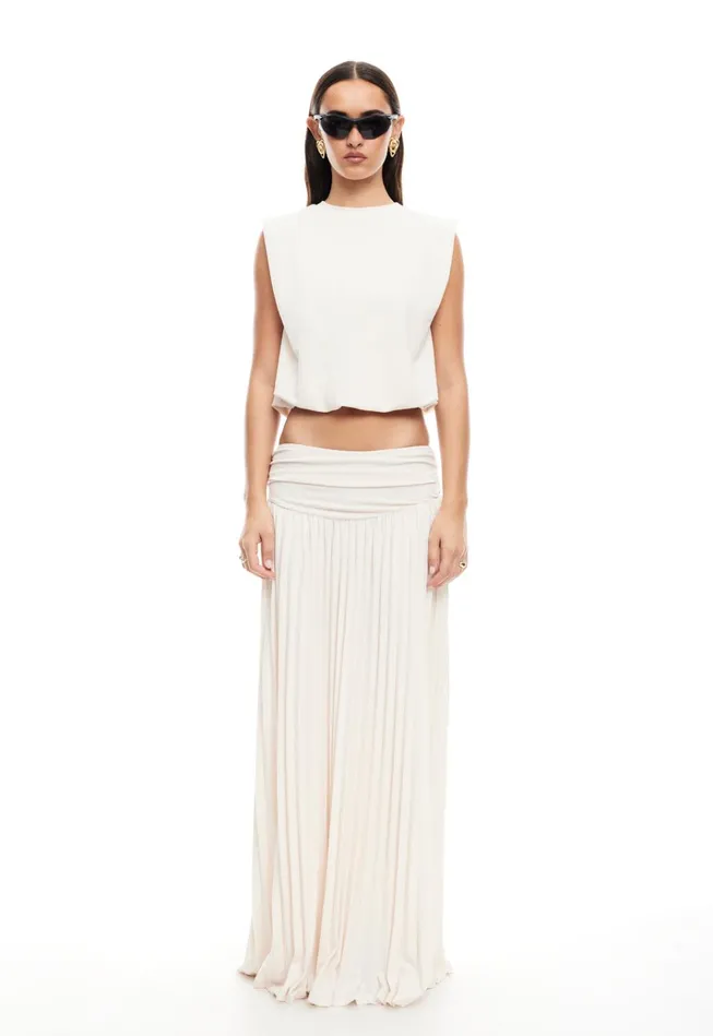 Women Lioness Fashion Skirts FIELD OF DREAMS MAXI SKIRT Ivory Women Lioness Fashion Skirts FIELD OF DREAMS MAXI SKIRT Ivory