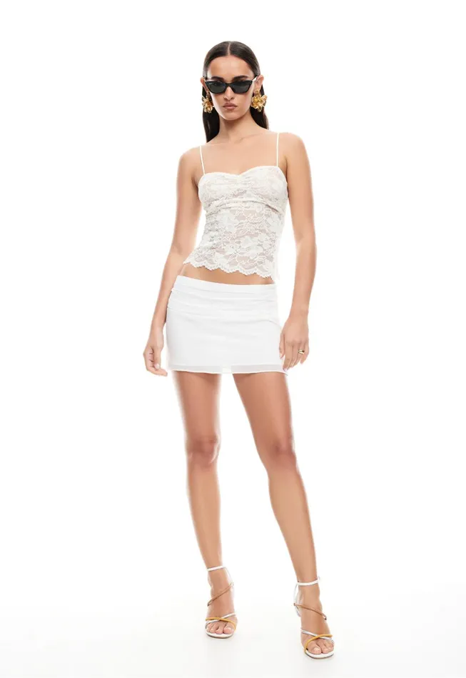 Women Lioness Fashion Skirts UNTAMED MINI SKIRT Ivory