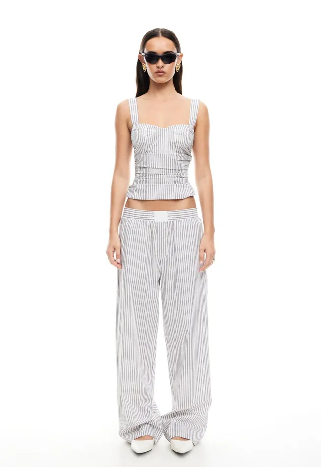 Women Lioness Fashion Tops COBAIN CORSET Ivory Multi Stripe