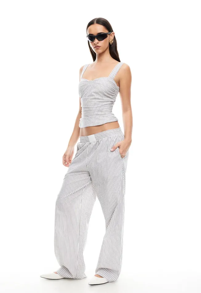 Women Lioness Fashion Tops COBAIN CORSET Ivory Multi Stripe Women Lioness Fashion Tops COBAIN CORSET Ivory Multi Stripe