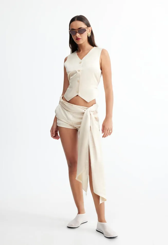Women Lioness Fashion Tops HEIRESS VEST Taupe Women Lioness Fashion Tops HEIRESS VEST Taupe
